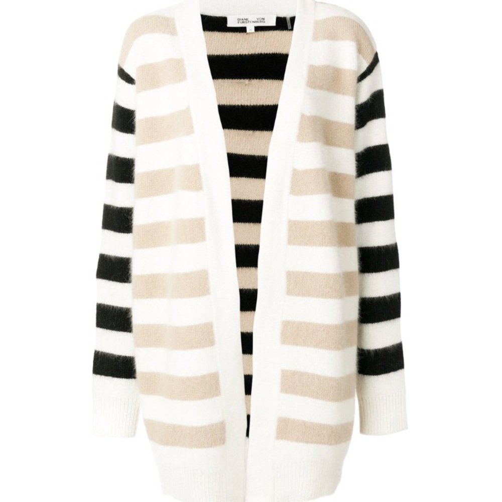 DVF Striped Cardigan  ... NWT .... Medium